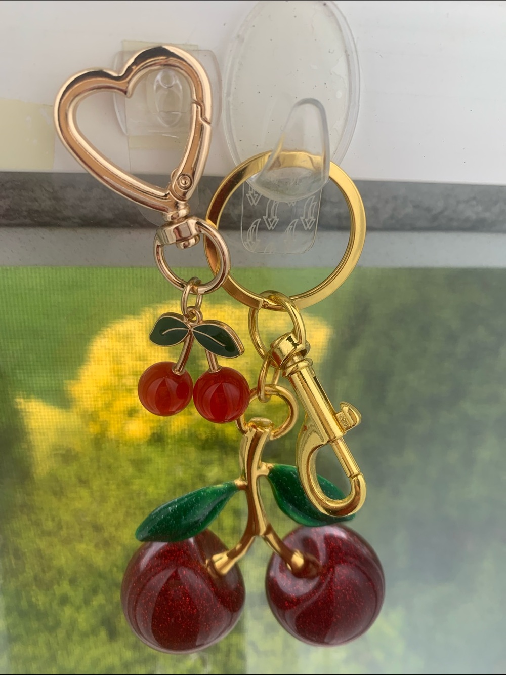 🆕- MOMMY & ME CHERRY BAG CHARM SET.
